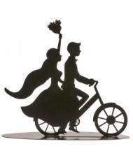 305097 - TOPPER BODA METAL BICICLETA 18CM