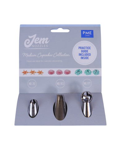 NZ1010 - BICOS JEM CONJ 3 - CUPCAKES MÉDIOS