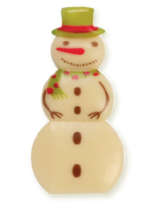 2BN11382W - CHOCOLATE BONECO DE NEVE 60X30 MM (96 UN)