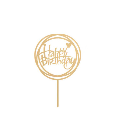 354112 - TOPPER HAPPY BIRTHDAY 15,4X10CM