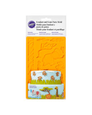 WILT000029 - MOLDE SILICONE ANIMAIS DA SELVA P/ FONDANT E PASTAS