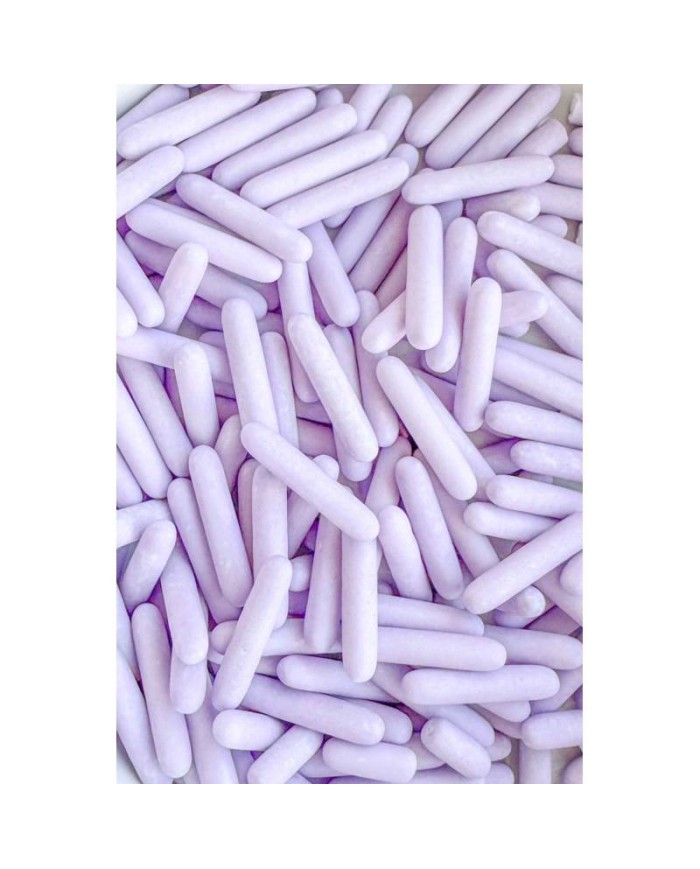 AZ01663 - PALITOS DE AÇÚCAR COR LILÁS 700 GR