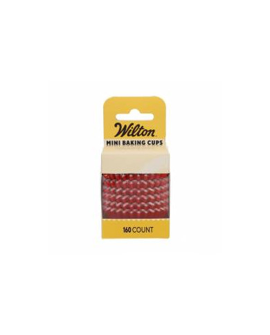 DE84642 - MINI CÁPSULAS METALIZADAS VERMELHAS WILTON (160 UNID)