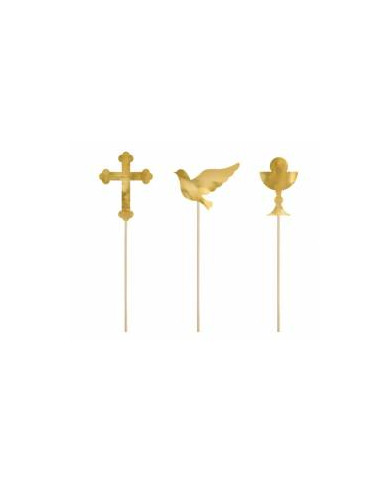 DE65872 - 6 TOPPER PRIMEIRA COMUNHÃO