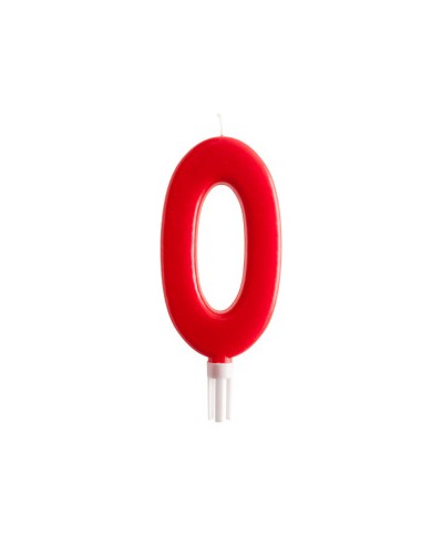 345277 - VELA VERMELHA 15CM Nº 0