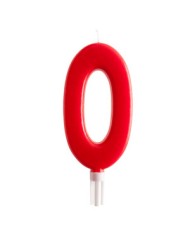 345283 - VELA VERMELHA 15CM Nº 6