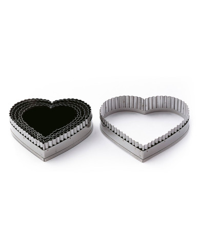 SERRATED HEART CUTTER BOX 9 PCS - CUT7F9