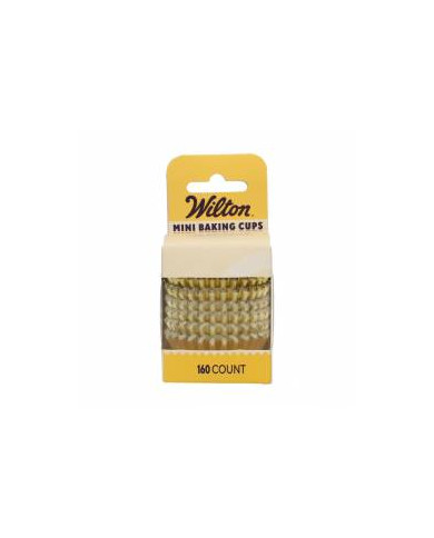 DE84642 - MINI CÁPSULAS METALIZADAS  OURO  WILTON (160 UNID)