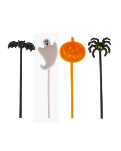 354183 - CAKE TOPPER EM PLÁSTICO HALLOWEEN SORTIDO
