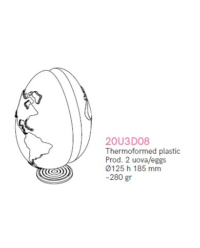 MOLDE OVO MUNDO PACK 2 PCS - 20U3D08