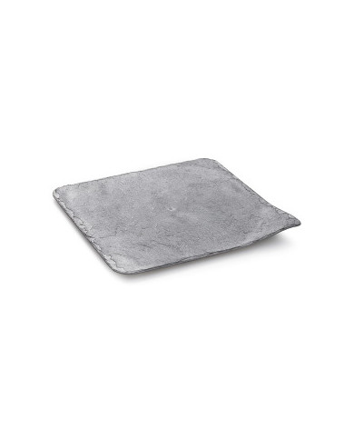 540027 - TRAVESSA EFEITO PEDRA COR GRIS 24X24CM
