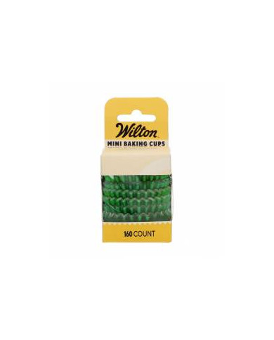 DE84647 - MINI CÁPSULAS METALIZADAS  VERDE WILTON (160 UNID)