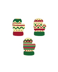427993 - LUVAS DE NATAL CHOC BRANCO (96UN)