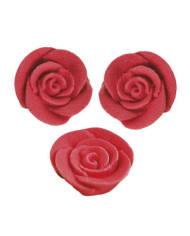 ROSAS AÇÚCAR VERMELHAS 3CM C/48 - 205158