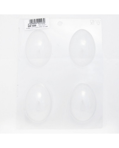 MOLDE DE OVO POLYETHLENE 4 pcs 80X60 H25 MM - SM 1000