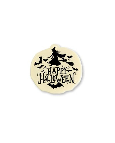 427984 - CALABAZA CHOC. BRANCO HAPPY HALLOWEEN 44X46MM (54 UNID)