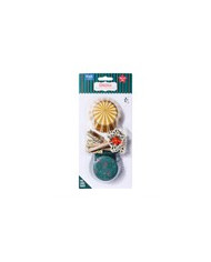 CH24CUT139- CAPSULAS E TOPPERS P/ CUPCAKES AZEVINHO (24 UNID)