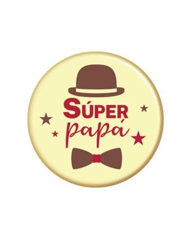 PLACA CHOCOLATE BRANCO SUPER PAPÁ (72UNID) - 428098