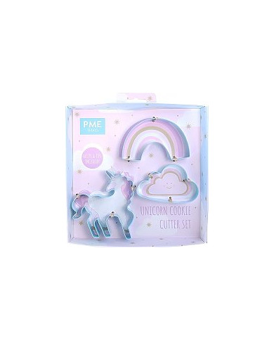 SCB701 - SET 3 CORTADORES UNICORNIO
