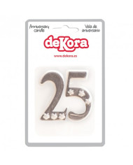 VELA PURPURINA PRATA 25 ANOS - 345337 (D)