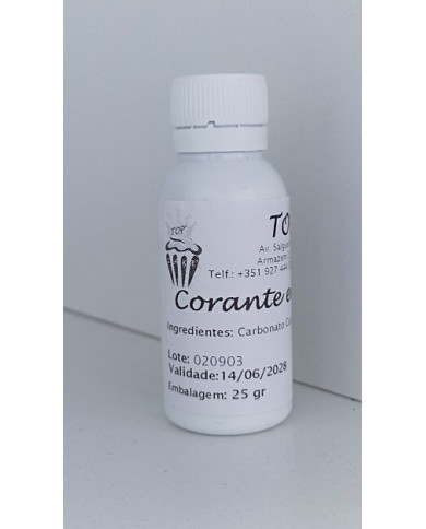 CORANTE EM PÓ BRANCO 25 GR