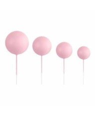 AZ01936- KIT 20 BOLAS DECORATIVAS ROSA CLARO
