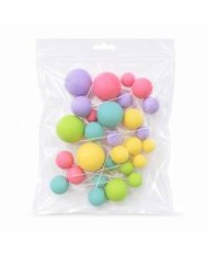AZ02088 - SET  32 BOLAS DECORATIVAS MIX CASTANHAS
