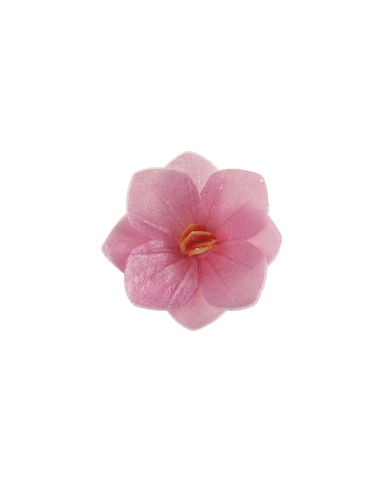 126190- FLOR OBREIA ROSA 4CM (18 UNID)