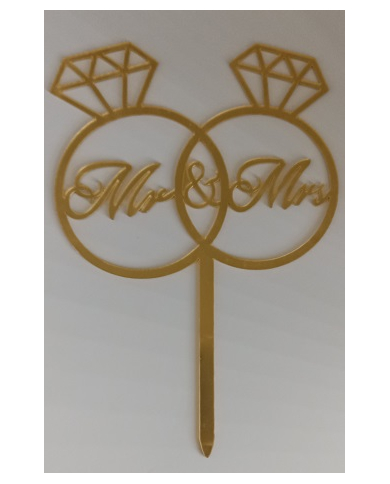 A0382- TOPPER DOURADO MR & MRS