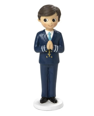A202033 - MENINO COMUNHÃO C/TERÇO 16CM