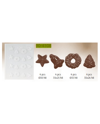 POLYETHYLENE MOULD CHRISTMAS 90-4108