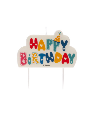 345417 - VELA HAPPY BIRTHDAY 10X6 CM