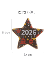 428191 - DECORAÇÃO CHOCO ESTRELA 2026 (84 UNID)