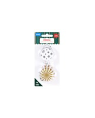 CH24BC061- MINI CAPSULAS CUPCAKES ALUMINIO GLITTER (60UNID)