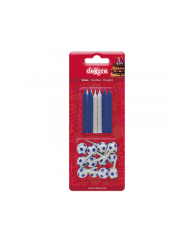 BLISTER 12 VELAS FUTEBOL - 345315