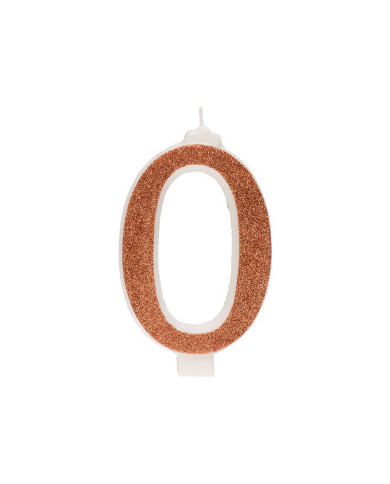 345360 - VELA OURO C/PURPURINA H13CM Nº0