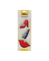 DE91219 - SET 3 CORTADORES SALTO ALTO - BATOM - LÁBIOS WILTON