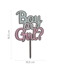 354198 - CAKE TOPPER BOY OR GIRL