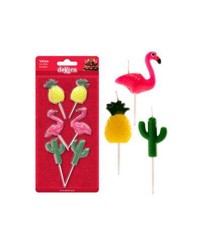BLISTER VELAS ANANÁS, FLAMENGO E CATUS - 345336