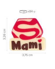 428234 - PLACA DE CHOCOLATE BRANCO SUPER MAMI (135)