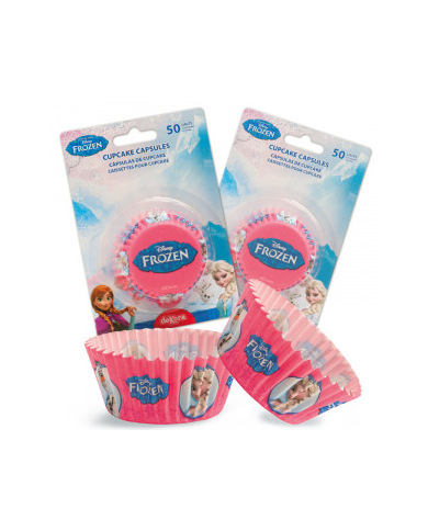 CAPSULAS DE CUPCAKE FROZEN 5 CM (50UN)-REFª 339236
