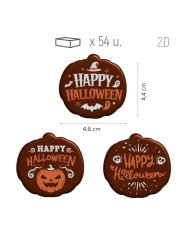 428195 - DECORAÇÃO CHOCO SORTIDA HALLOWEEN (54 UNID)