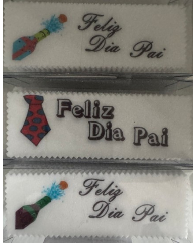 PLACAS OBREIA ""FELIZ DIA DO PAI"" C/50
