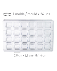 525094 - MOLDE POLICARBONATO LOVE YOU PARA BOMBONS 275 X 176 X 26MM (24 UNID)