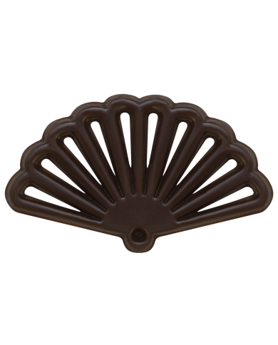 427848 - DECORAÇÃO CHOCO NEGRO LEQUE ORIENTAL 5.9X3.5CM