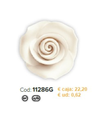 11248G - ROSA AÇÚCAR BRANCO  2,5CM (48 UNID)