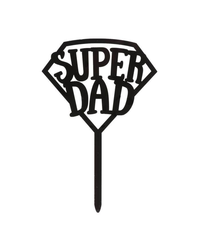354175 - TOPPER SUPER DAD 15X10CM