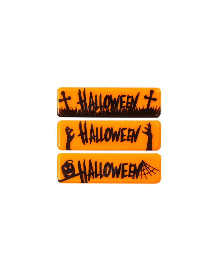 2091188-91132 - PLACAS LETRAS HALLOWEEN 45X13MM (100UNID)