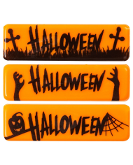 2091188-91132 - PLACAS LETRAS HALLOWEEN 45X13MM (100UNID)