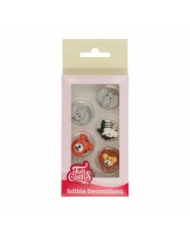 FC00682- 12 DECORAÇÕES ANIMAIS DA SELVA